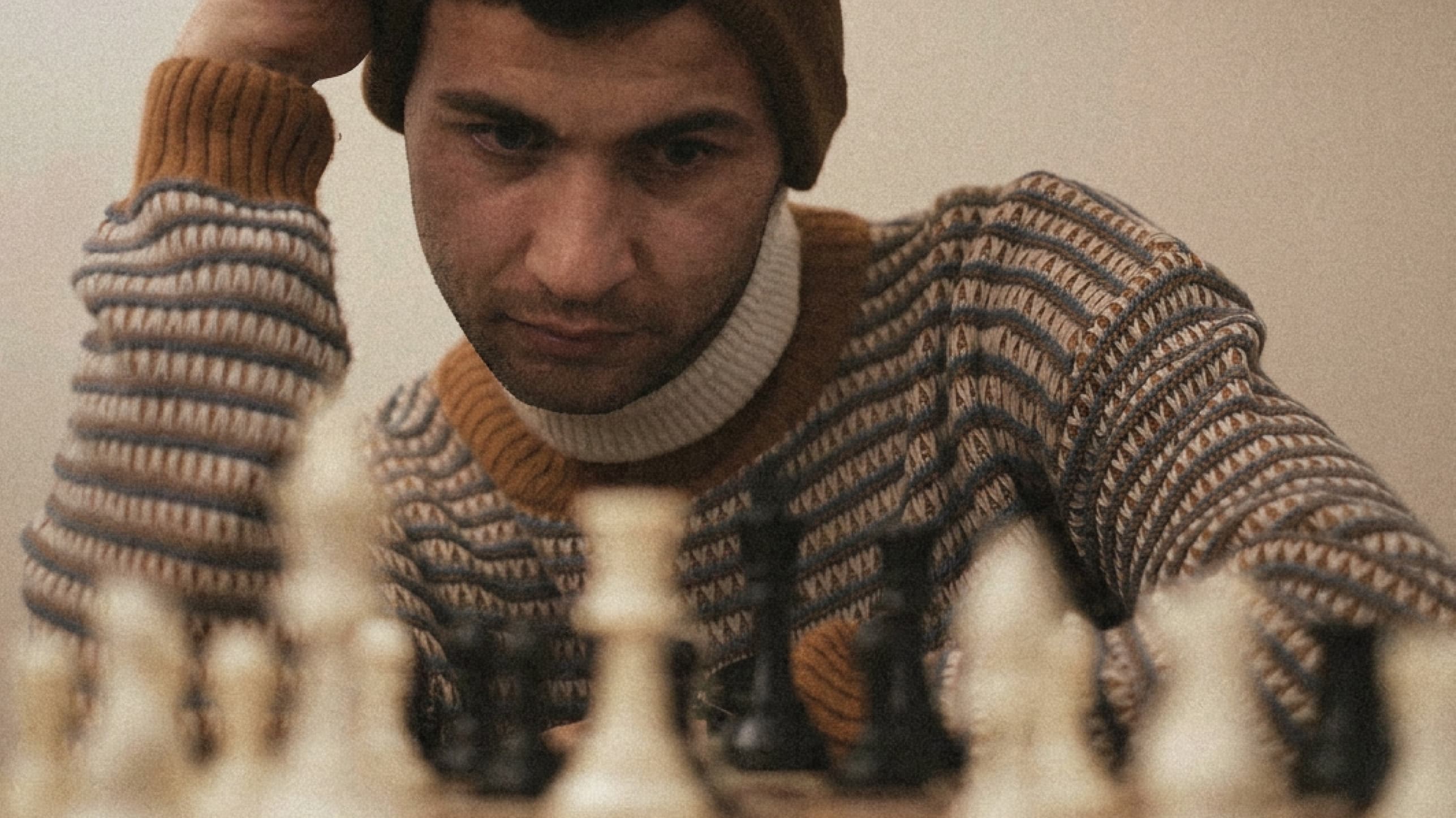 A player reading the board before the move